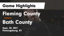 Fleming County  vs Bath County Game Highlights - Sept. 28, 2021