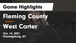Fleming County  vs West Carter  Game Highlights - Oct. 14, 2021