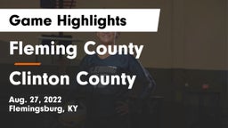 Fleming County  vs Clinton County Game Highlights - Aug. 27, 2022