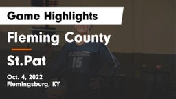 Fleming County  vs St.Pat Game Highlights - Oct. 4, 2022
