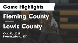 Fleming County  vs Lewis County  Game Highlights - Oct. 13, 2022