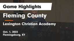 Fleming County  vs Lexington Christian Academy Game Highlights - Oct. 1, 2022