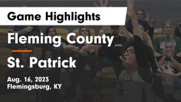 Fleming County  vs St. Patrick Game Highlights - Aug. 16, 2023