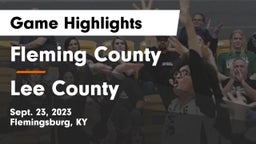 Fleming County  vs Lee County Game Highlights - Sept. 23, 2023