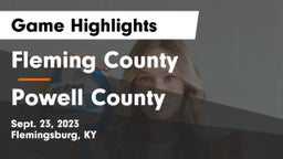 Fleming County  vs Powell County  Game Highlights - Sept. 23, 2023