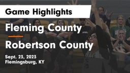 Fleming County  vs Robertson County Game Highlights - Sept. 23, 2023