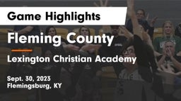 Fleming County  vs Lexington Christian Academy Game Highlights - Sept. 30, 2023