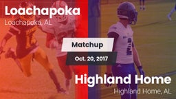 Matchup: Loachapoka vs. Highland Home  2017