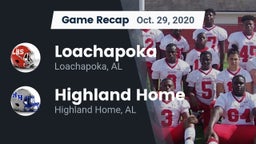 Recap: Loachapoka  vs. Highland Home  2020