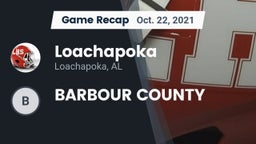 Recap: Loachapoka  vs. BARBOUR COUNTY 2021