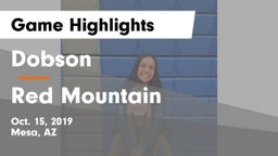 Dobson  vs Red Mountain  Game Highlights - Oct. 15, 2019