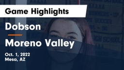 Dobson  vs Moreno Valley  Game Highlights - Oct. 1, 2022