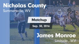 Matchup: Nicholas County vs. James Monroe 2016