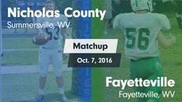 Matchup: Nicholas County vs. Fayetteville  2016