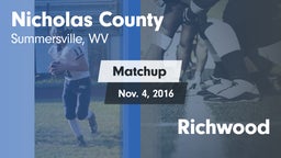 Matchup: Nicholas County vs. Richwood  2016