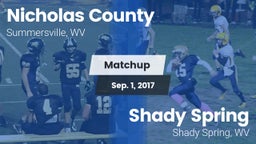 Matchup: Nicholas County vs. Shady Spring  2017