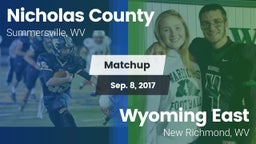 Matchup: Nicholas County vs. Wyoming East  2017