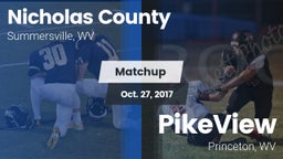Matchup: Nicholas County vs. PikeView  2017
