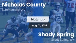 Matchup: Nicholas County vs. Shady Spring  2018
