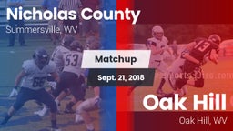 Matchup: Nicholas County vs. Oak Hill  2018