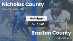 Matchup: Nicholas County vs. Braxton County  2018