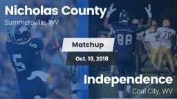 Matchup: Nicholas County vs. Independence  2018