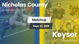 Matchup: Nicholas County vs. Keyser  2019