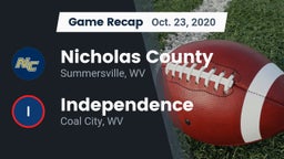 Recap: Nicholas County  vs. Independence  2020