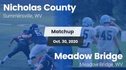 Matchup: Nicholas County vs. Meadow Bridge  2020