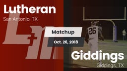 Matchup: Lutheran vs. Giddings  2018