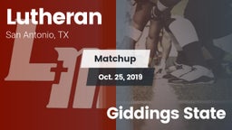 Matchup: Lutheran vs. Giddings State 2019