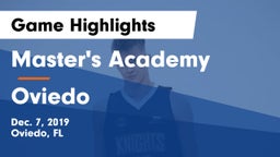 Master's Academy  vs Oviedo  Game Highlights - Dec. 7, 2019