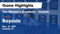 The Master's Academy - Oviedo vs Bayside  Game Highlights - Nov. 23, 2021