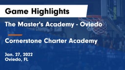 The Master's Academy - Oviedo vs Cornerstone Charter Academy Game Highlights - Jan. 27, 2022