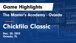 The Master's Academy - Oviedo vs Chickfila Classic Game Highlights - Dec. 30, 2022