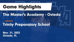 The Master's Academy - Oviedo vs Trinity Preparatory School Game Highlights - Nov. 21, 2023