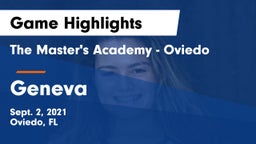 The Master's Academy - Oviedo vs Geneva Game Highlights - Sept. 2, 2021