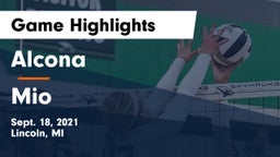 Alcona  vs Mio Game Highlights - Sept. 18, 2021