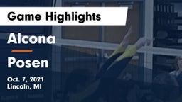 Alcona  vs Posen Game Highlights - Oct. 7, 2021