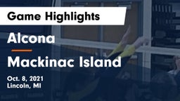 Alcona  vs Mackinac Island Game Highlights - Oct. 8, 2021