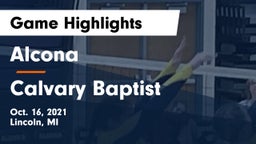 Alcona  vs Calvary Baptist Game Highlights - Oct. 16, 2021