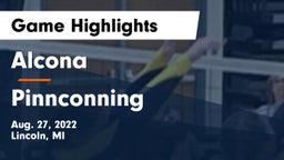 Alcona  vs Pinnconning Game Highlights - Aug. 27, 2022