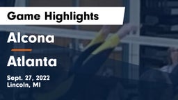 Alcona  vs Atlanta Game Highlights - Sept. 27, 2022