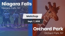 Matchup: Niagara Falls vs. Orchard Park  2018