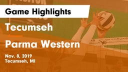Tecumseh  vs Parma Western Game Highlights - Nov. 8, 2019