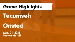 Tecumseh  vs Onsted  Game Highlights - Aug. 21, 2023
