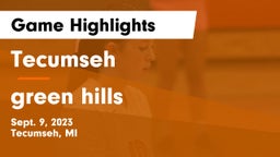 Tecumseh  vs green hills Game Highlights - Sept. 9, 2023