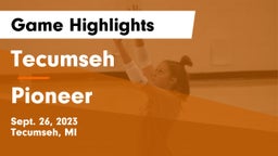Tecumseh  vs Pioneer  Game Highlights - Sept. 26, 2023