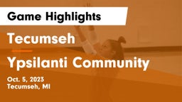 Tecumseh  vs Ypsilanti Community  Game Highlights - Oct. 5, 2023