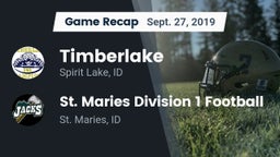 Recap: Timberlake  vs. St. Maries Division 1 Football 2019